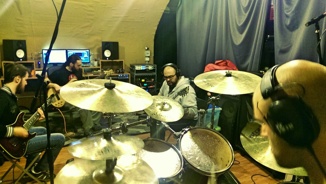Ravenscry in studio for the new album
