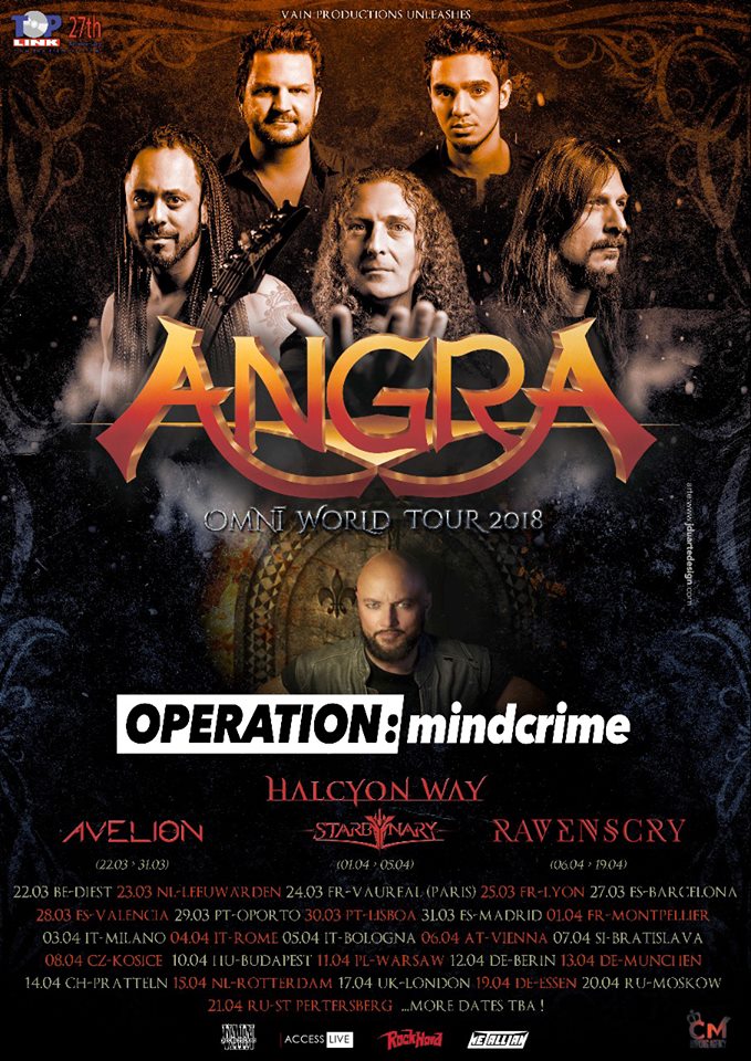 Tour Angra Omni World Ravenscry Operation Mindcrime